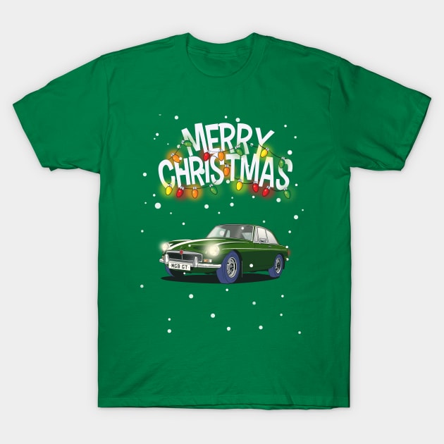 MGB GT Christmas Jumper design T-Shirt by Webazoot